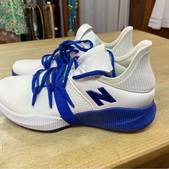 NEW BALANCE OMN1S Low White & Blue Sneakers Men’s Sz 7 - Picture 7 of 8
